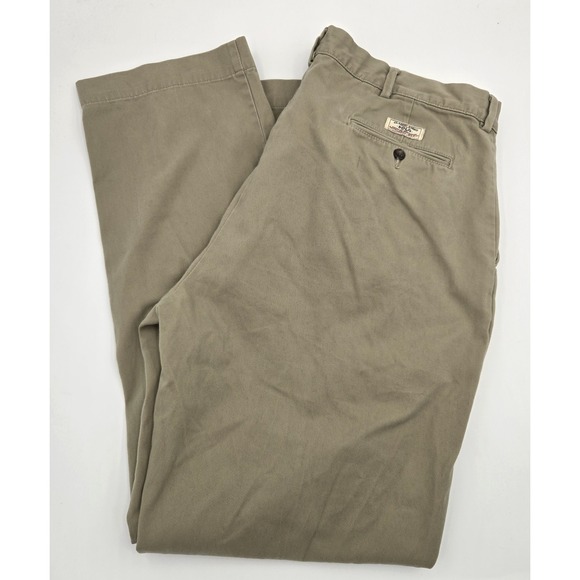 Polo Ralph Lauren Other - Polo Ralph Lauren Classic Chino‎ Khaki Mens Pants 38x32 Flat Front Cotton